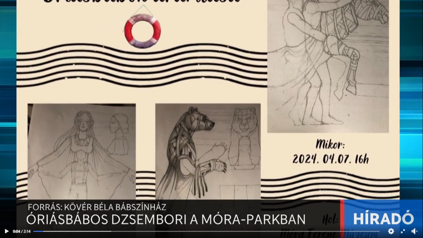 Óriásbábos dzsembori a Móra-parkban