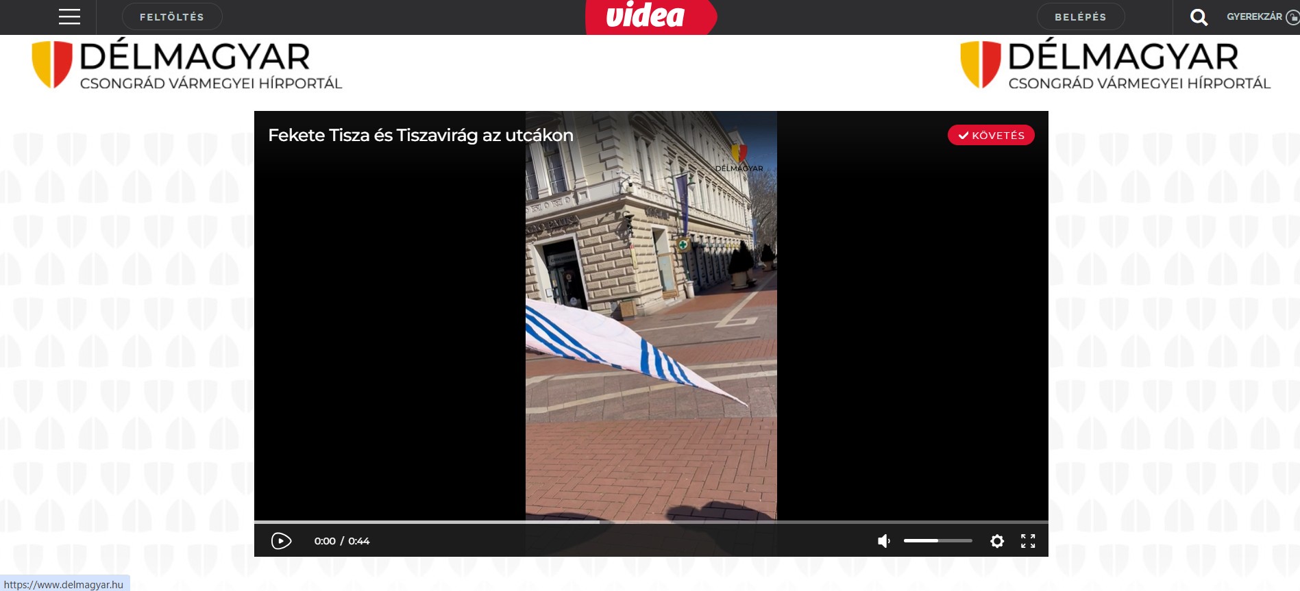 Fekete Tisza és Tiszavirág az utcákon