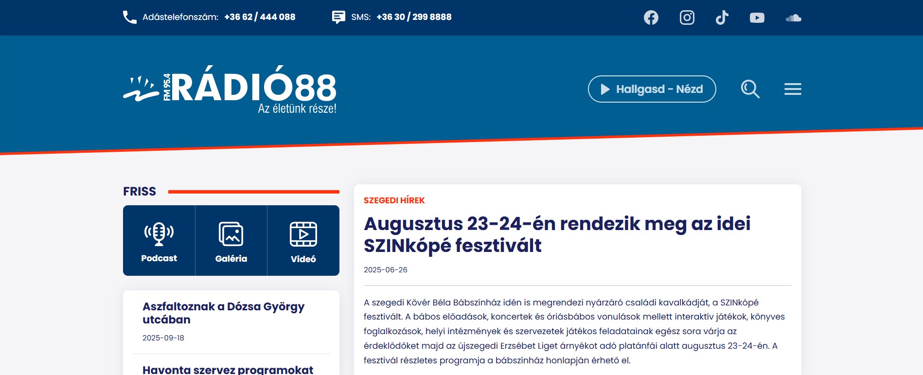 Augusztus 23-24-én rendezik meg az idei SZINkópé fesztivált
