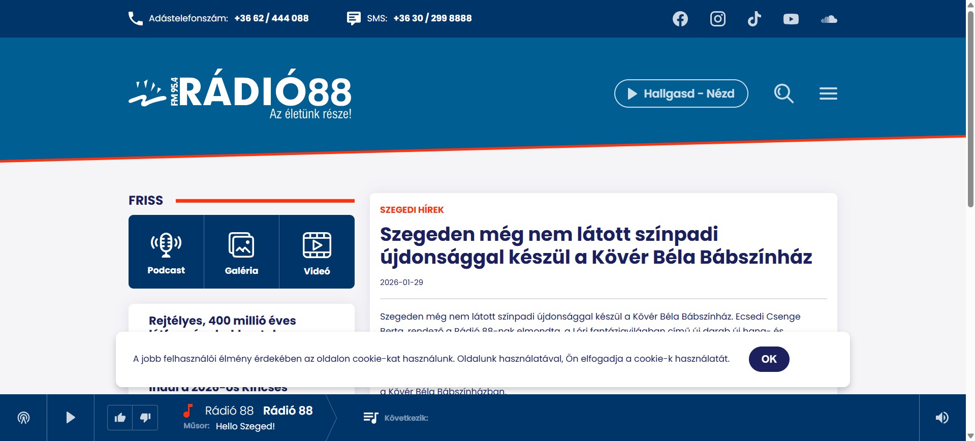 Szegeden még nem látott színpadi újdonsággal készül a Kövér Béla Bábszínház
