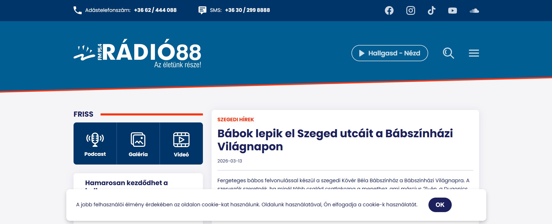 Bábok lepik el Szeged utcáit a Bábszínházi Világnapon