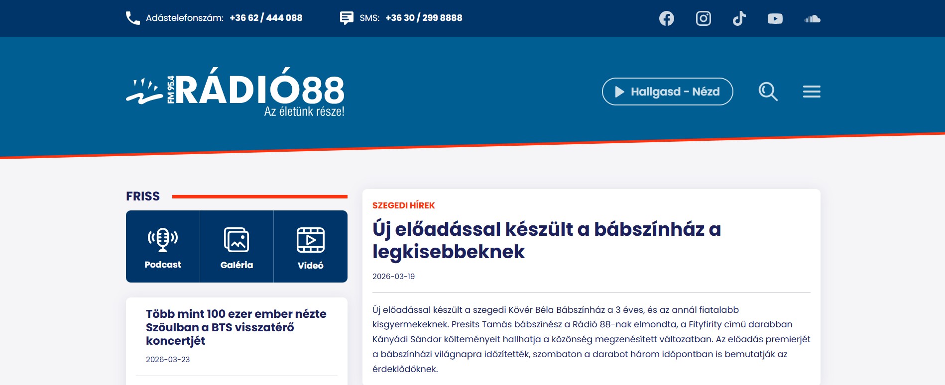 Új előadással készült a bábszínház a legkisebbeknek