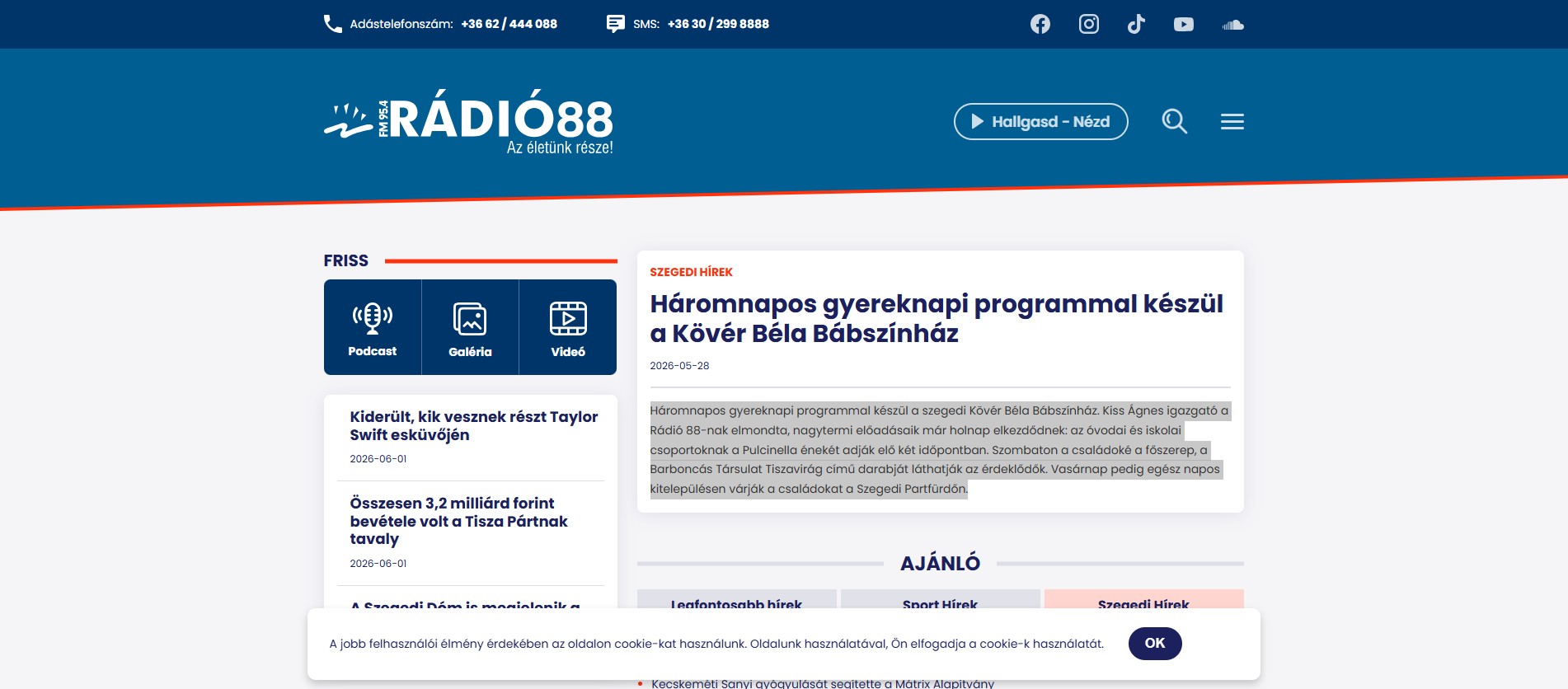 Háromnapos gyereknapi programmal készül a Kövér Béla Bábszínház