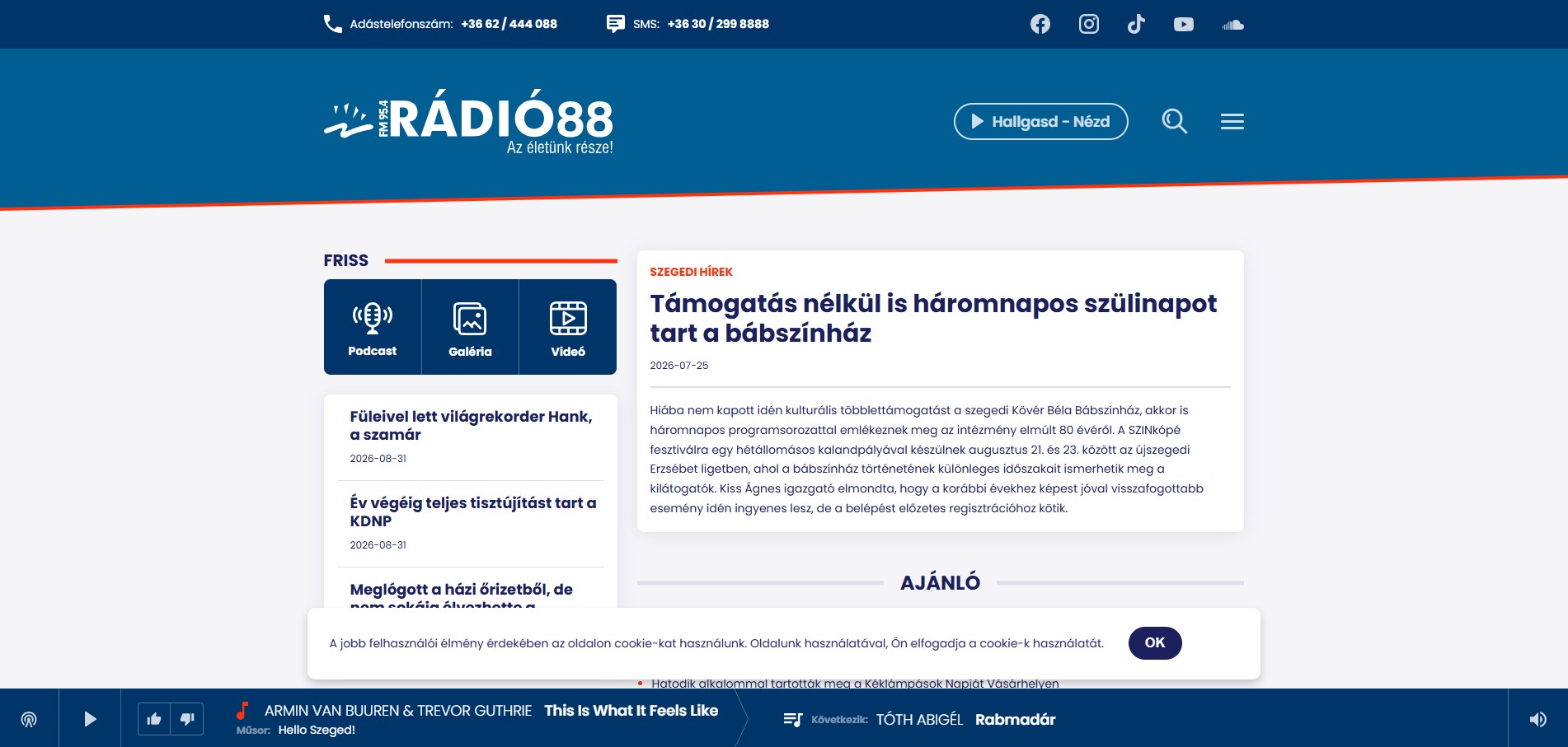 Támogatás nélkül is háromnapos szülinapot tart a bábszínház